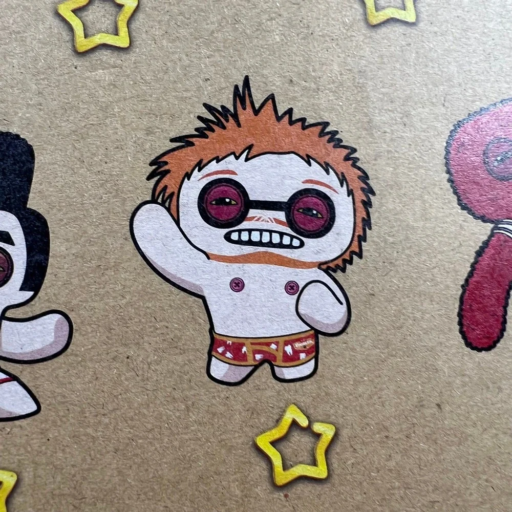 ZURU Fuggler Fuggstars Orange Hair Plush Pink Glasses Monster Collectible 9in